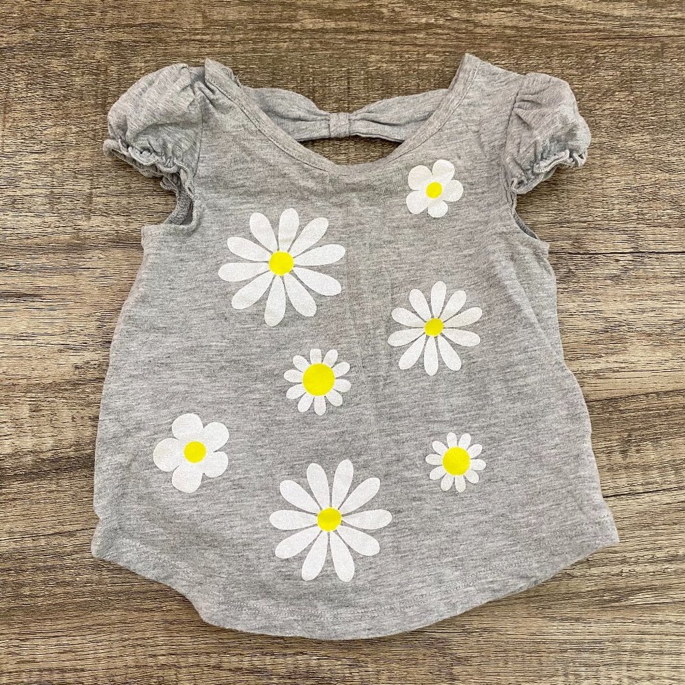 Healthtex Short Sleeve Flower Print Top Size 12 M